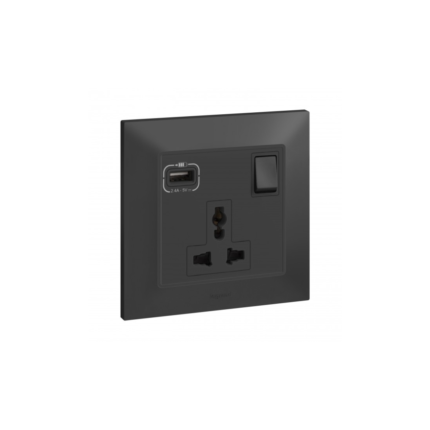 Legrand Belanko S 13A Single Universal Switch Socket + Usb A