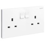 Galion - 2 gangs British Standard switched single pole socket outlet - 13A  - - Image 2