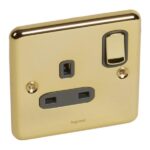 Legrand Synergy Authentic - 1 gang switched single pole BS socket outlet 13A - - Image 2