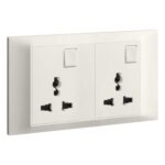 Legrand Belanko S - 2X 1 gang multistandard switched socket outlet -