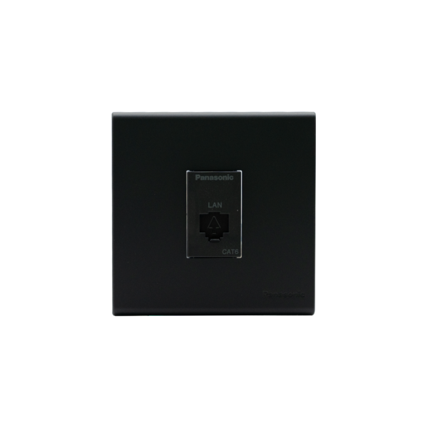 Panasonic1G Data Cat 6 Outlet Refina Black Webp4519680Eb