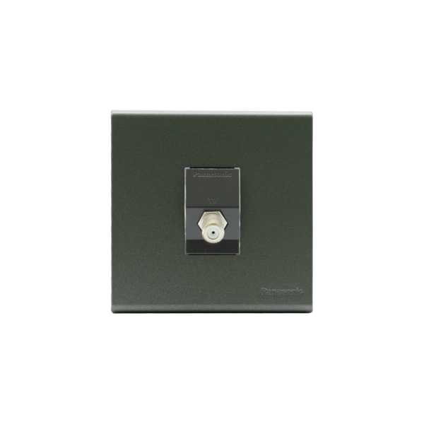 Panasonic1G Tv Socket F Type Refina Metallic Gray Webp47164501Mh