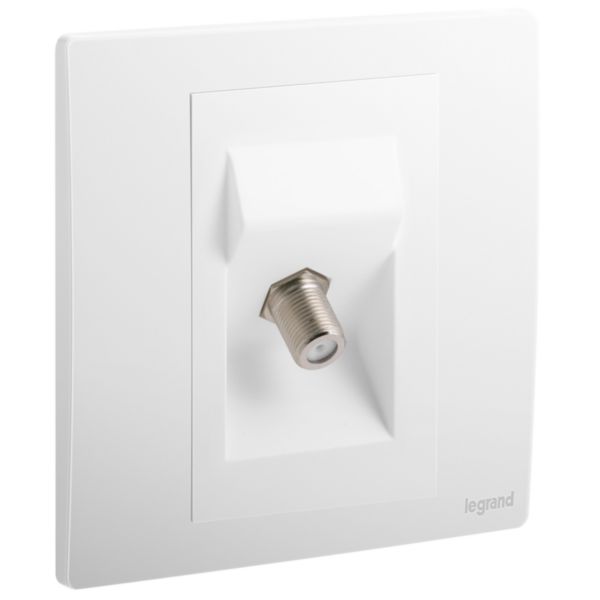 24-911a-3a815330d366.jpg Legrand Mallia Senses - 1 gang "F" Type terminal TV socket outlet - - Image 1
