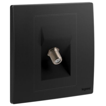 Legrand Mallia Senses - 1 gang "F" Type terminal TV socket outlet -
