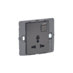 Legrand Mallia 1 Gang 16 A-250 V/15 A-127 V 2P+E Multistandard Socket Outlet