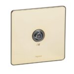 Legrand Synergy Sleek - single male TV socket -