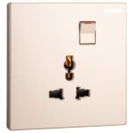 Galion - 1 gang Multistandard switched socket outlet -