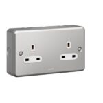 Legrand Synergy - Socket outlet - 2 gang unswitched - 13 A 250 V~ - Metalclad