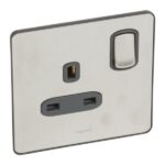Legrand Synergy Sleek - 1 gang switched double pole BS socket outlet 13A - - Image 2