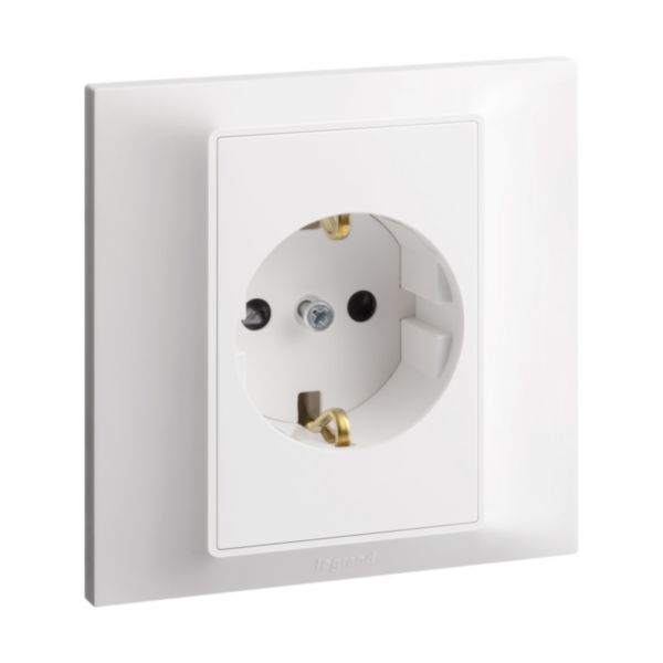 62-917c-87ca732548e8.jpg Legrand Belanko S - 1 gang german standard socket outlet with shutter - 16A - - Image 1