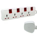 Legrand Multi-Outlet Extension Sockets MS 4X2P+E + 4 SWITCHES Illuminated Britich Standard PLUG + 5M CABLE LENGTH - Image 2