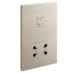 Galion - 2 gangs shaver socket outlet - 2 outputs 110 and 230 volts -
