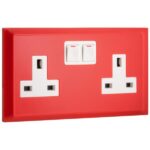 Legrand Belanko S - 2 gang multistandard switched socket outlet inboard + USB type A+C - - Image 2