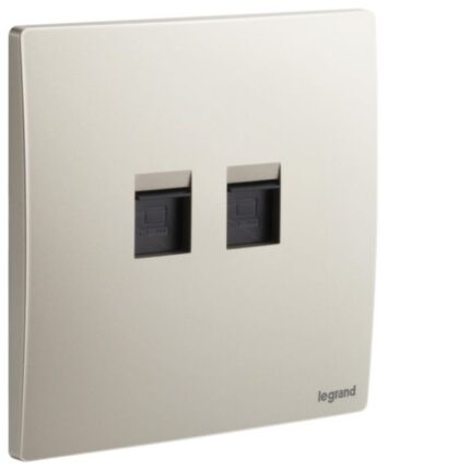 Legrand Mallia Senses - Double RJ45 socket outlet category 6 UTP