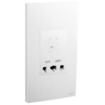 Legrand Mallia Senses - 2 gang shaver socket outlet - 120/240 volts - - Image 2