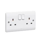 Legrand Synergy - Socket outlet with USB charger - single pole switched - 2 gang - - Image 2