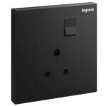 Legrand Galion - 1 gang British Standard switched single pole socket outlet - 5A -
