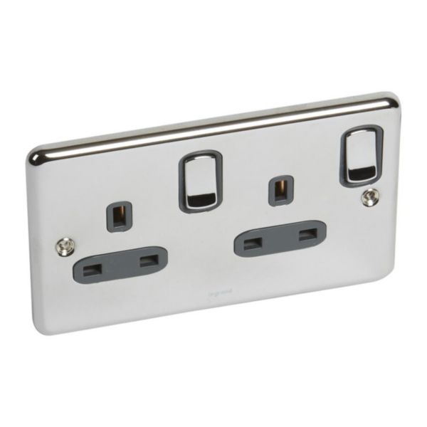 c5-9c3e-de156d48f6bf.jpg Legrand Synergy Authentic - 2 gang switched double pole BS socket outlet 13A - - Image 1