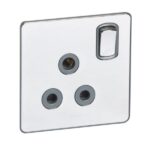 Legrand Synergy Sleek - 1 gang switched single pole socket outlet 15A -