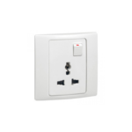 Legrand Mallia 1 Gang 16 A-250 V/15 A-127 V 2P+E Multistandard Socket Outlet