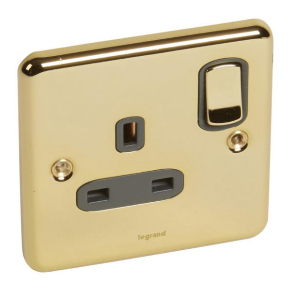 e2-a70d-7137e52d75ef.jpg Legrand Synergy Authentic - 1 gang switched double pole BS socket outlet 13A - - Image 1