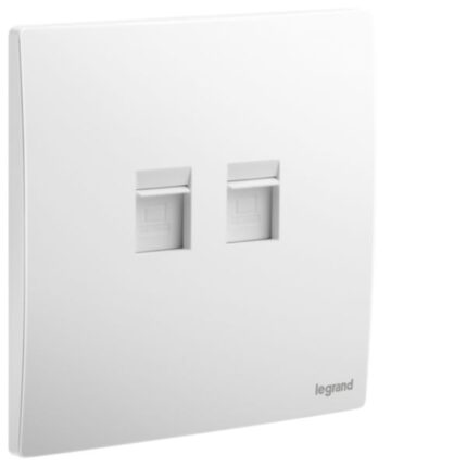Legrand Mallia Senses - Double RJ45 socket outlet category 6 UTP