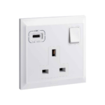 Legrand Belanko S 13A Single Bs Switch Socket + Usb C