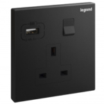 Legrand Galion 13A Single Switched Socket + Usb Type A - Image 2