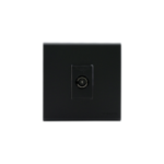 Panasonic 1G TV Socket DIN Type REFINA Black WEBP4719830EB – High-Quality TV Connection Socket