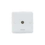 Panasonic 1Gang Tv Socket Din Type Harmony White Wbc3010