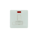 Simplus Accessories 1-Gang 13A DP Switched Fused Connection Unit with Cable Outlet and Indicator, Full Set, WSBC7103W