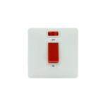 Simplus Switches 1-Gang 1-Device DP Switch 45A with Indicator, Full Set, WSBC5403W