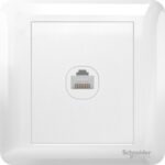 Schneider 1 Gang Category 5e Data Socket, White A3G31RJ5E_WE