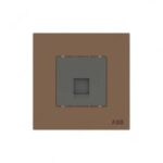 ABB BT Secondary Telephone Socket, Millenium, 1 Gang, RJ11/RJ12, Mocha Brown - AM30644-MO