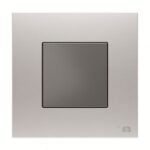 ABB Wall Plate, Millenium, 1 Gang, Silver - AM50444-ST