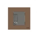 ABB Single Pole Spur Unit with Flex Outlet, Millenium, 13A, 6kA, Mocha Brown - AM50653-MO