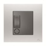 ABB Single Pole Spur Unit with Flex Outlet, Millenium, 13A, 6kA, Stainless Steel - AM50653-ST