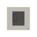 ABB Single Pole Spur Unit with Flex Outlet and LED, Millenium, 13A, 6kA, Dune Sand - AM50853-DU