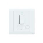 ABB Switched Fused Connection Unit with Flex Outlet & Neon, Inora, 250V, 13A, White - BL507