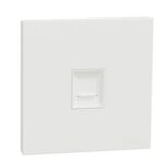 Schneider Electric AvatarOn C Telephone socket 1 gang keystone on shuttered wallplate white E8731RJS4_WE