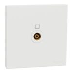 Schneider TV Socket, AvatarOn C, 1 Gang, Through Connection, 75 Ohm, White - E8731TV_WE