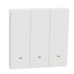 Schneider Electric AvatarOn C Switch with Fluorescent Locator 1 way 3 gang 16AX 250V white E8733L1F_WE