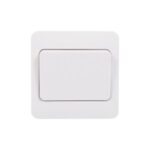 Schneider Lisse - 2-way wide rocker switch - 1 gang - 10AX - white GGBL1012WS