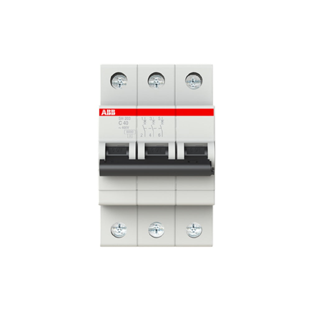 MCB_ABB_6kA_3Pole_-_40A_SH203_-_C40.jpg ABB MCB Circuit Breaker 6kA 3Pole - Default Title Premium - Safe - Image 1