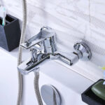 Milano Bath Shower Mixer TURBO with Hand Shower Chrome Premium -