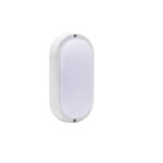 RR LED Bulkhead Light Oval Type Black Warm White 3000K 900lm / 10W