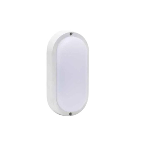 RR LED Bulkhead Light Oval Type Black Day Light 6500K 900lm / 10W