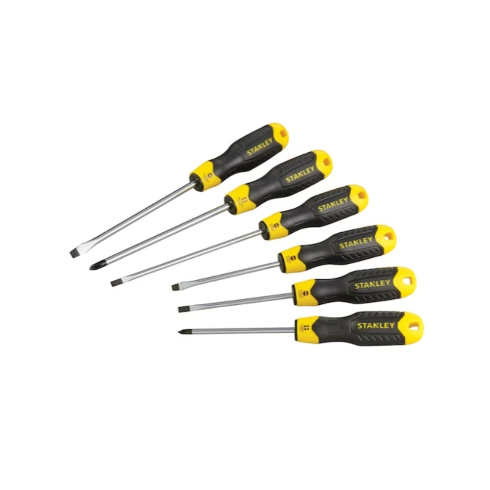 Stanley Cushion Grip Screwdriver Slotted Phillips Screwdriver Set - Image 1