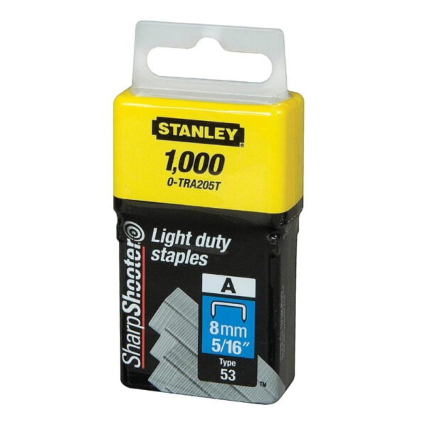 Stanley Light Duty Staples A Type 12mm Contractor-Grade - Smooth Flow