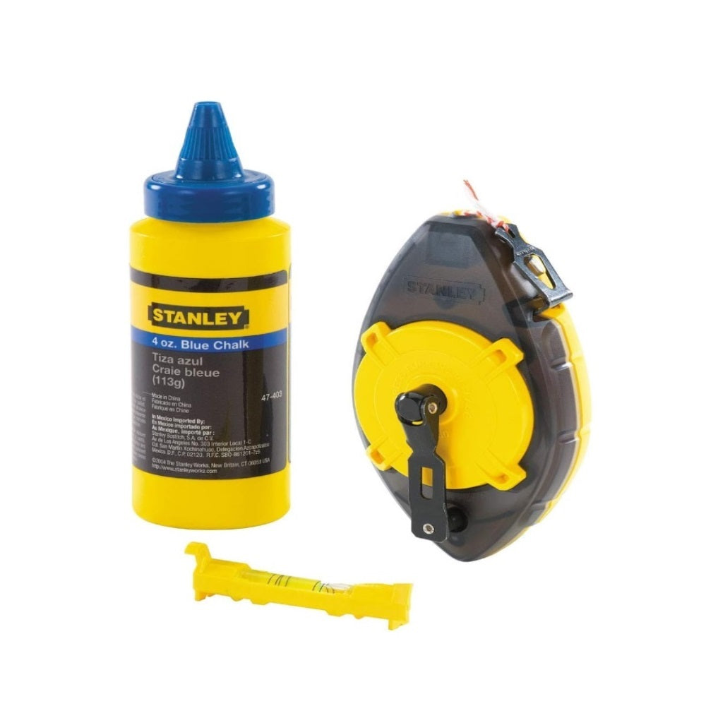 Stanley Powerwinder Chalk Line Reel with Blue Chalk Premium - - Image 1